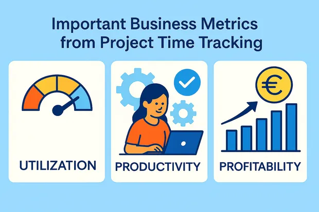 Key KPIs from Project Time Tracking Data