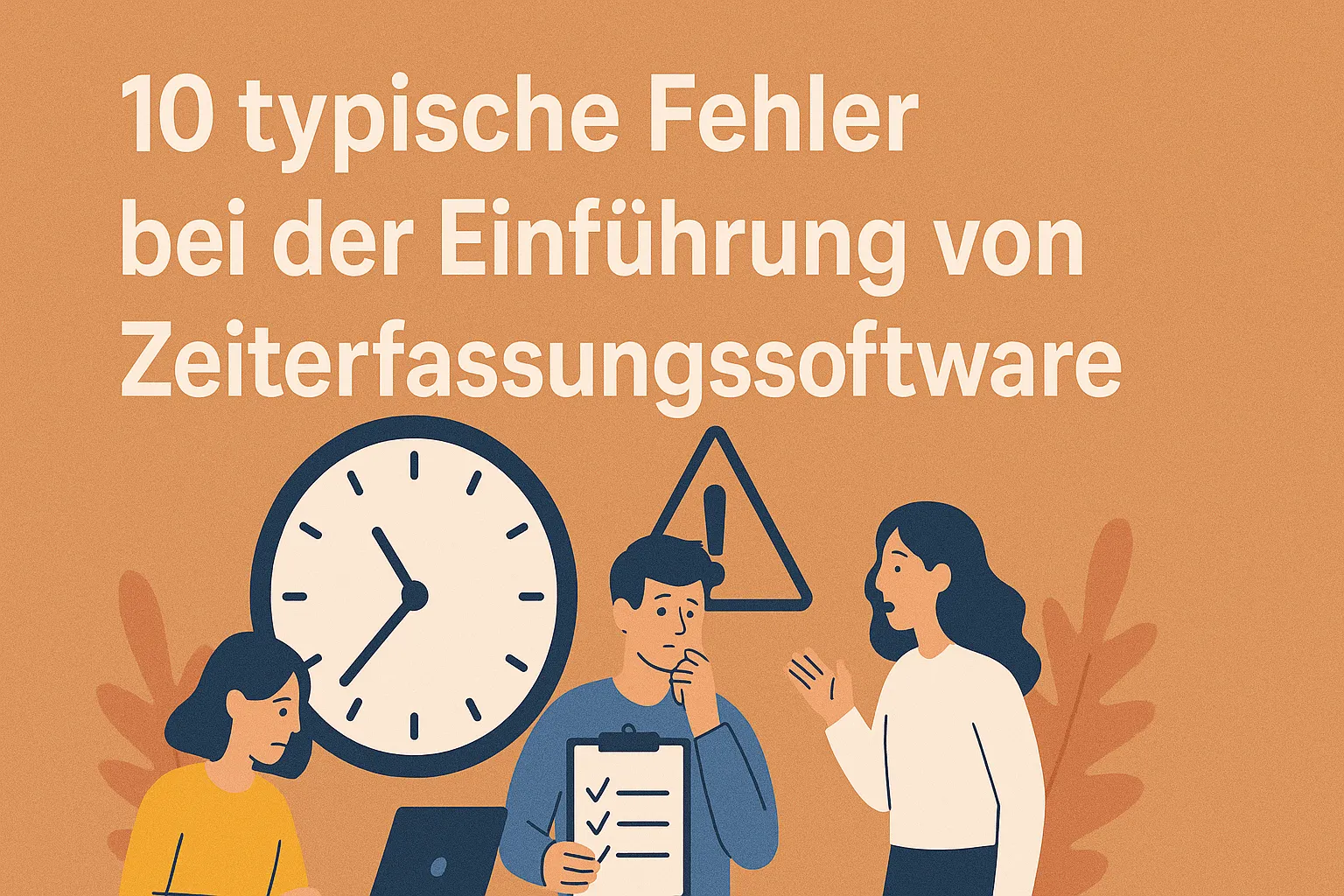 10 typische Fehler bei der Einführung von Zeiterfassungssoftware