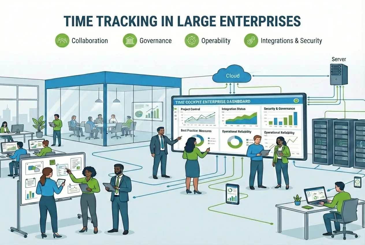 Enterprise Time Tracking in Large Companies