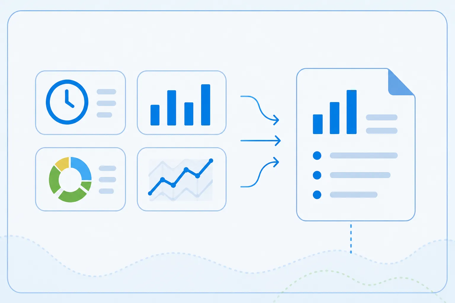 Project metrics combined into a weekly report via MCP and then reviewed